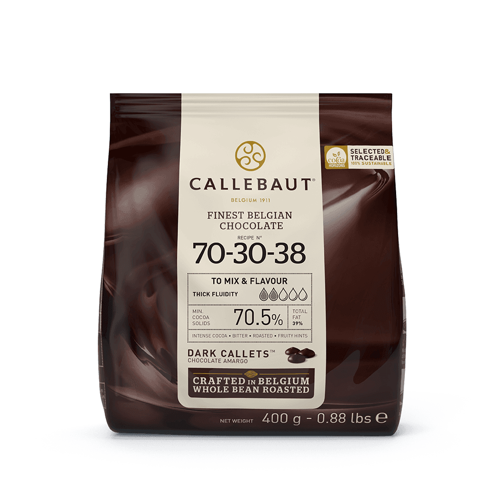 Chocolat noir de couverture 70-30-38 Strong 70.5% : Poids - 400 g