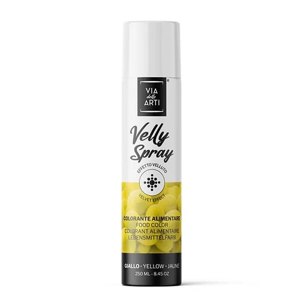 Colorant naturel Jaune spray Velly effet velours 250ml Azo Free : Couleur - Jaune