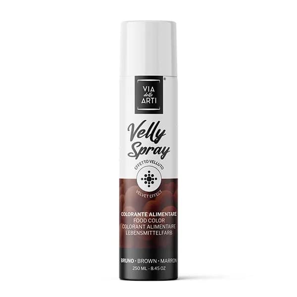 Colorant Marron spray Velly effet velours 250ml Azo Free : Couleur - Marron