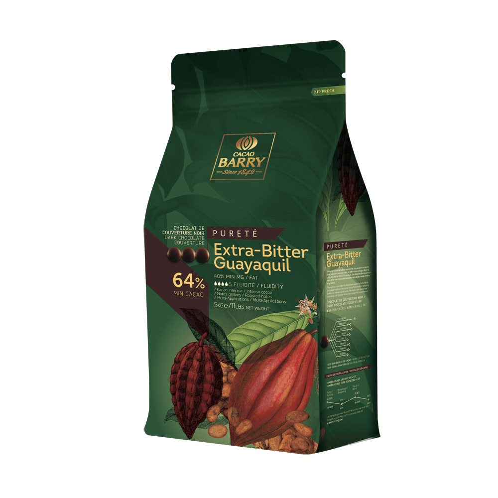 Chocolat noir de couverture Extra-Bitter Guayaquil 64% : Poids - 20 kg