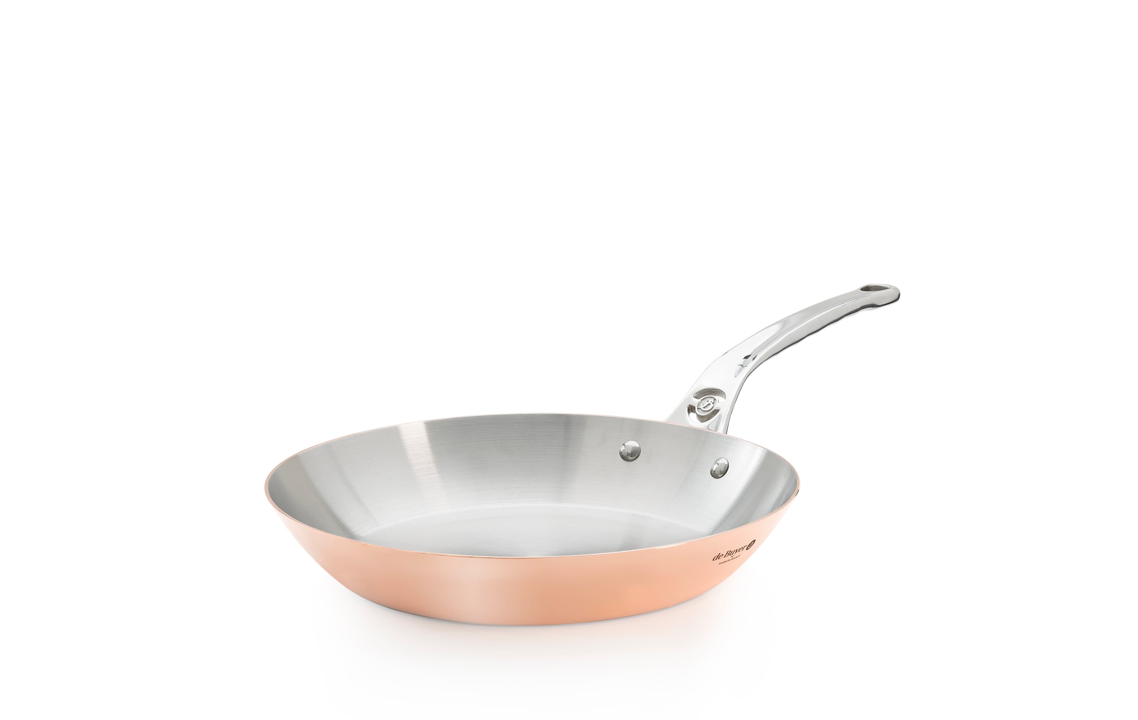 Poêle ronde en cuivre inox induction Prima Matera : Diamètre cm - 28 cm