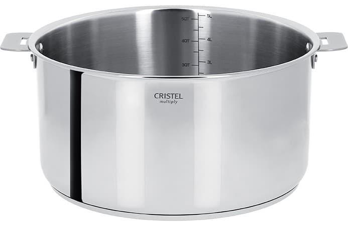 Casserole tout inox Casteline induction sans manche : Diamètre cm - 20 cm
