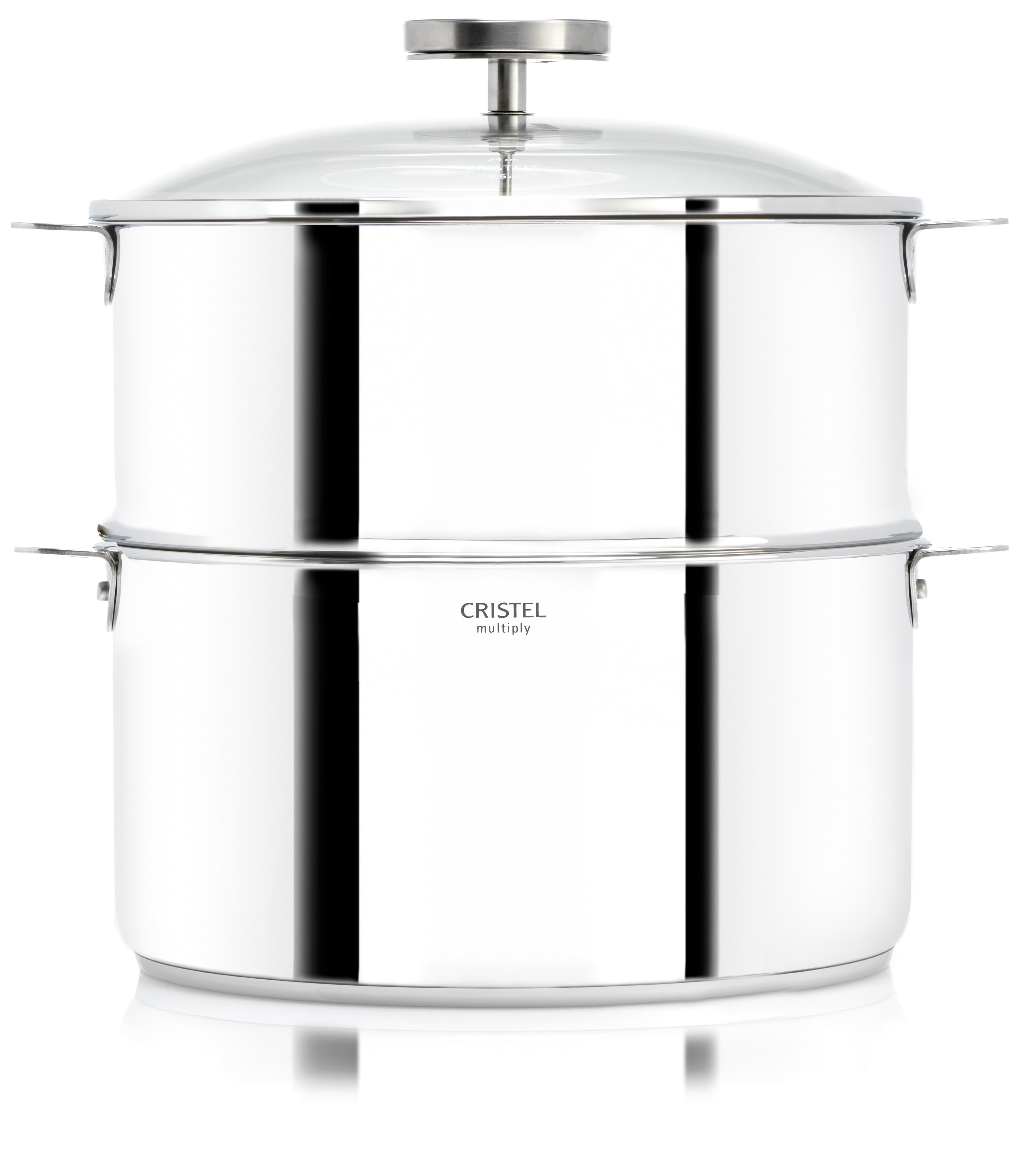 Biome cuisson saine avec thermomètre : Diamètre cm - 20 cm, Poignées - Rouge bakélite