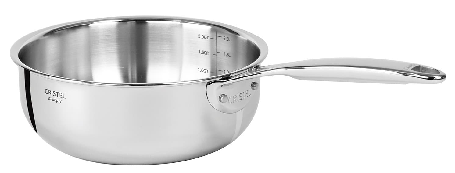Casserole tout inox Castel'Pro® Fixe induction : Diamètre cm - 20 cm