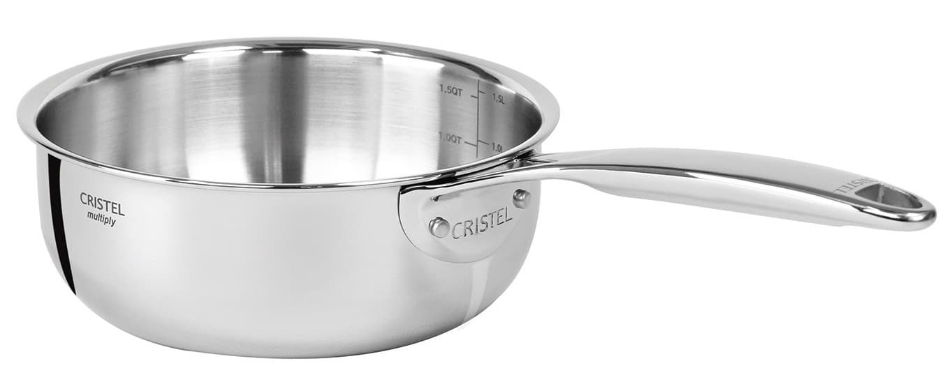 Casserole tout inox Castel'Pro® Fixe induction : Diamètre cm - 24 cm