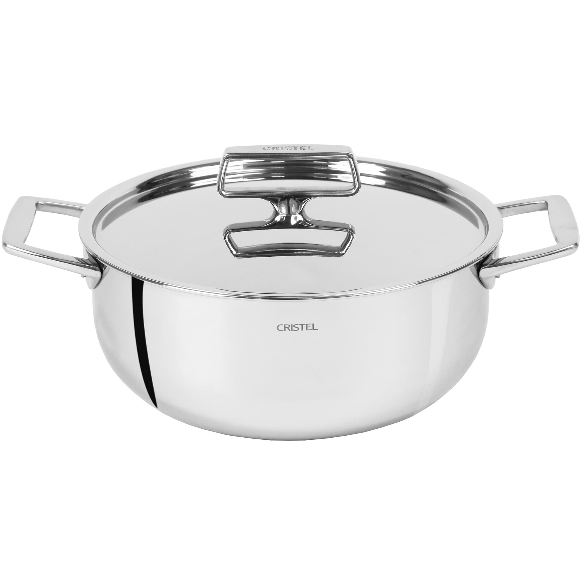 Faitout Castel'Pro® Fixe induction avec couvercle tout inox : Diamètre cm - 16 cm