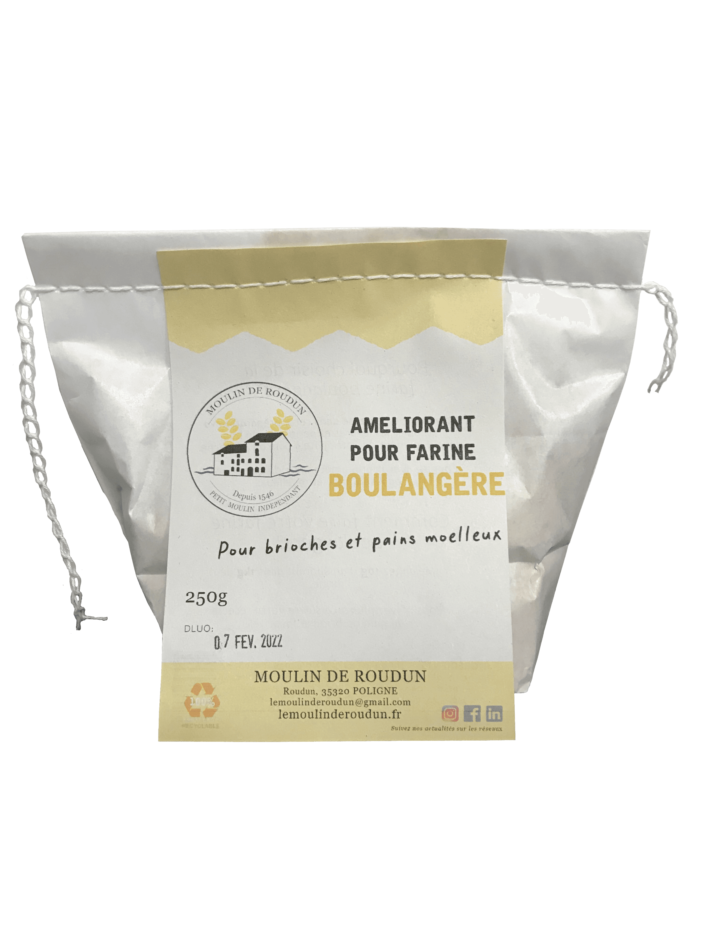 Améliorant de panification pour la farine : Poids - 1 kg