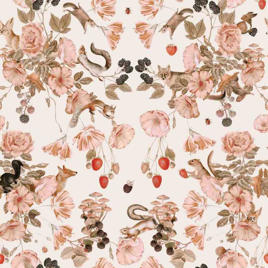 Papier peint enfant - vie secrète des animaux