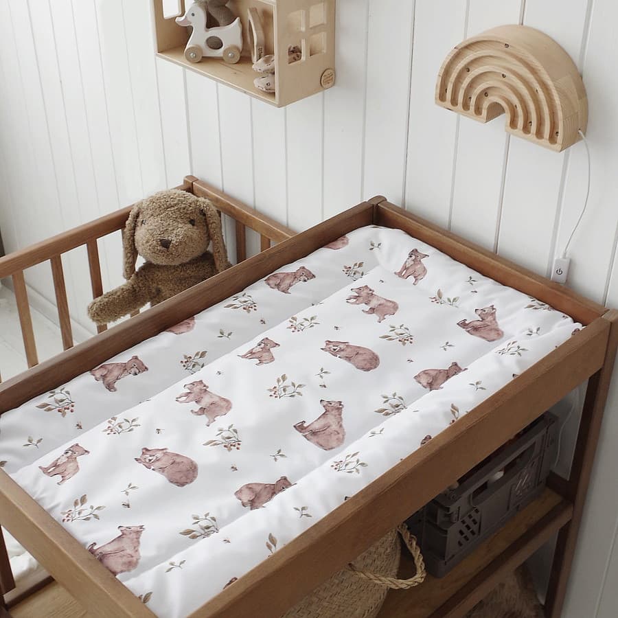 Matelas à langer souple 40 cm x 70 cm - oursons