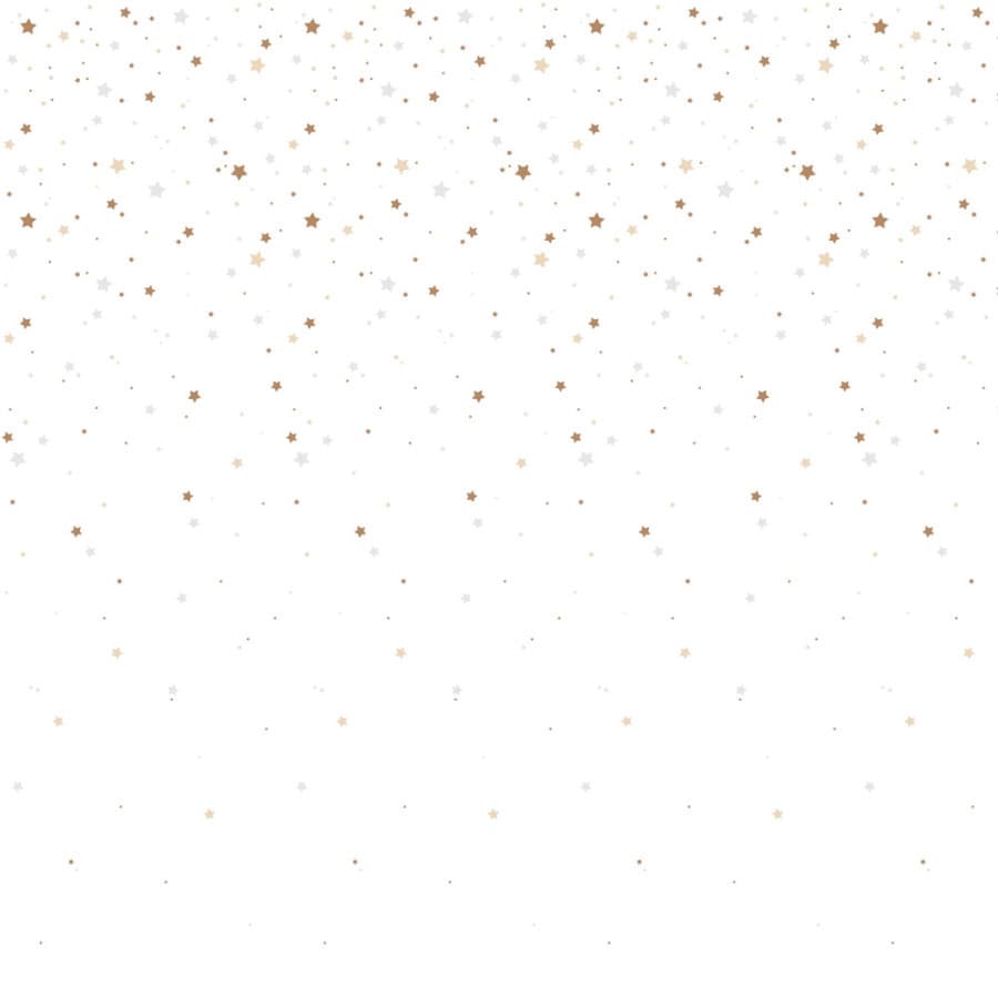 Papier peint Petites Etoiles fond blanc