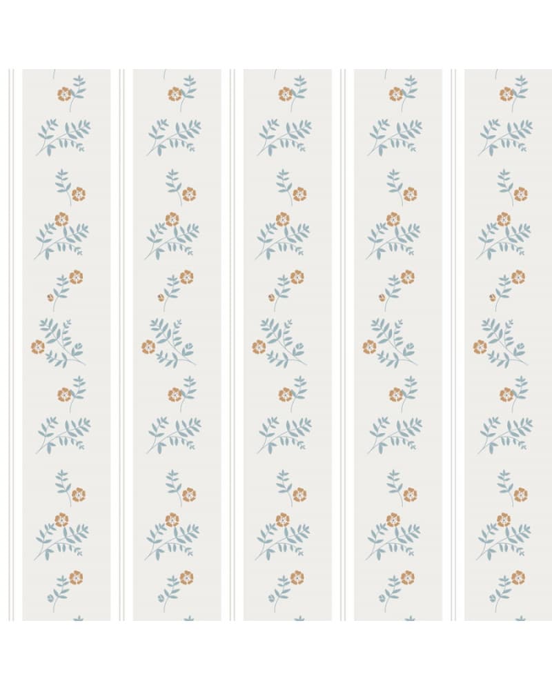 échantillon Papier peint enfant - French Cottage Flowers