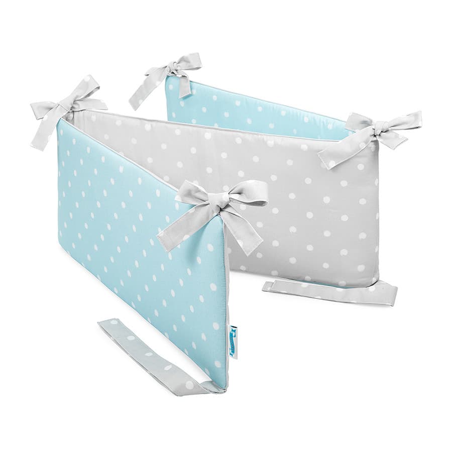 Lamps & Company tour de lit menthe Ă pois