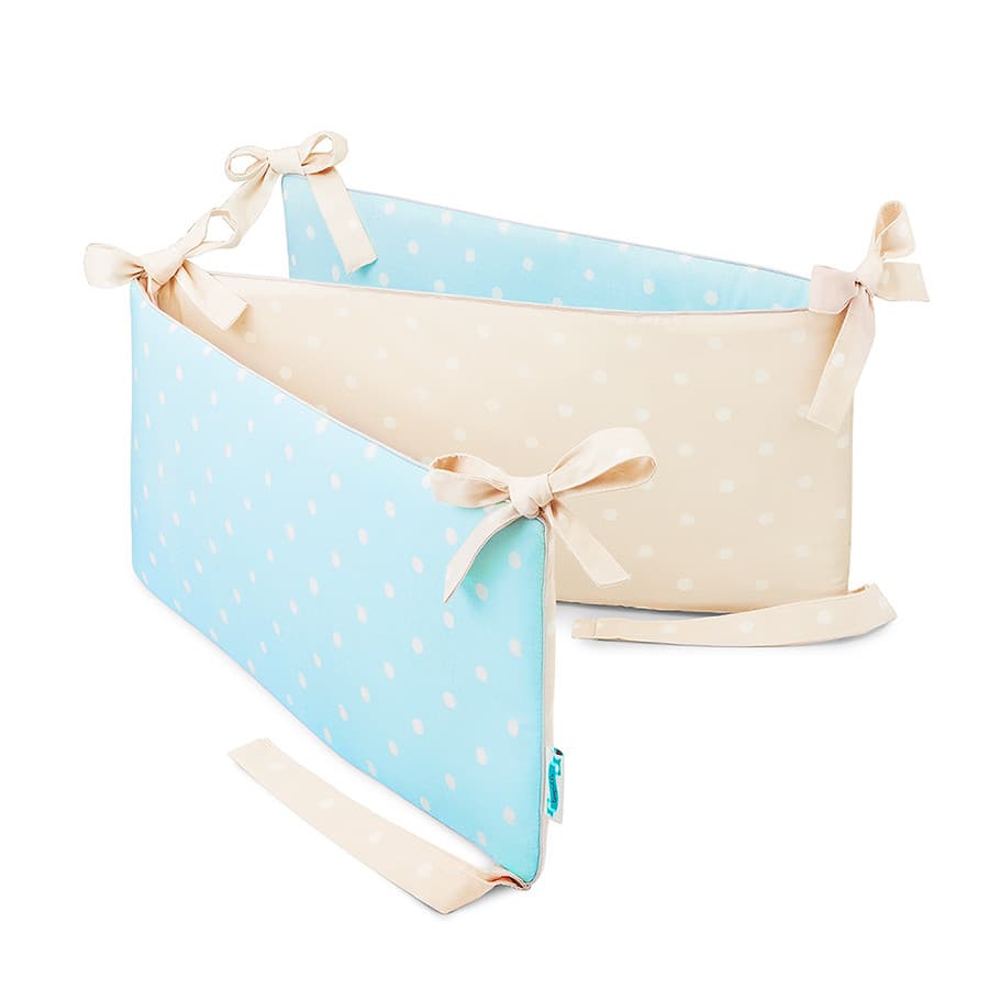 Lamps & Company tour de lit menthe Ă pois