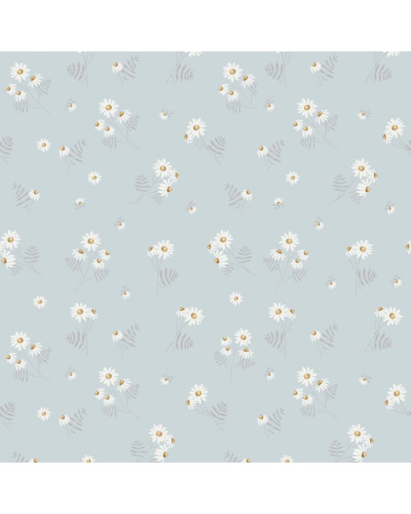 Papier peint enfant Camomilla Bleu