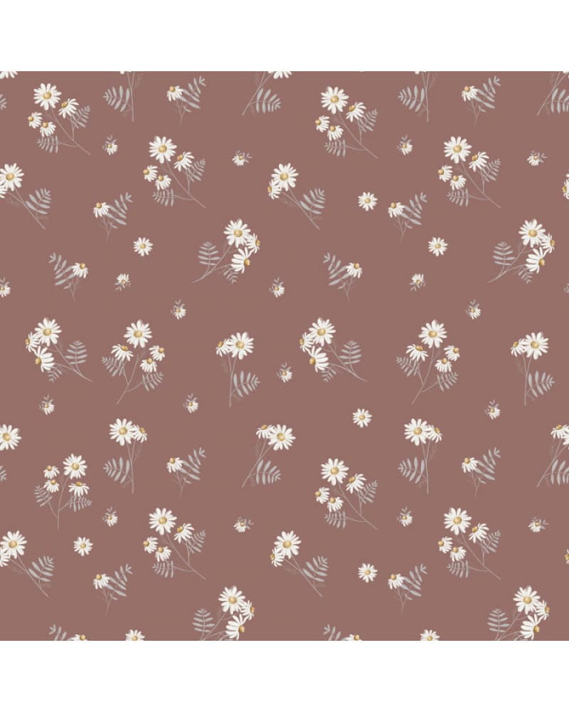 Echantillon Papier peint enfant Camomilla Red