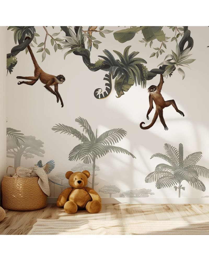 Papier peint enfant Cheeky Monkeys