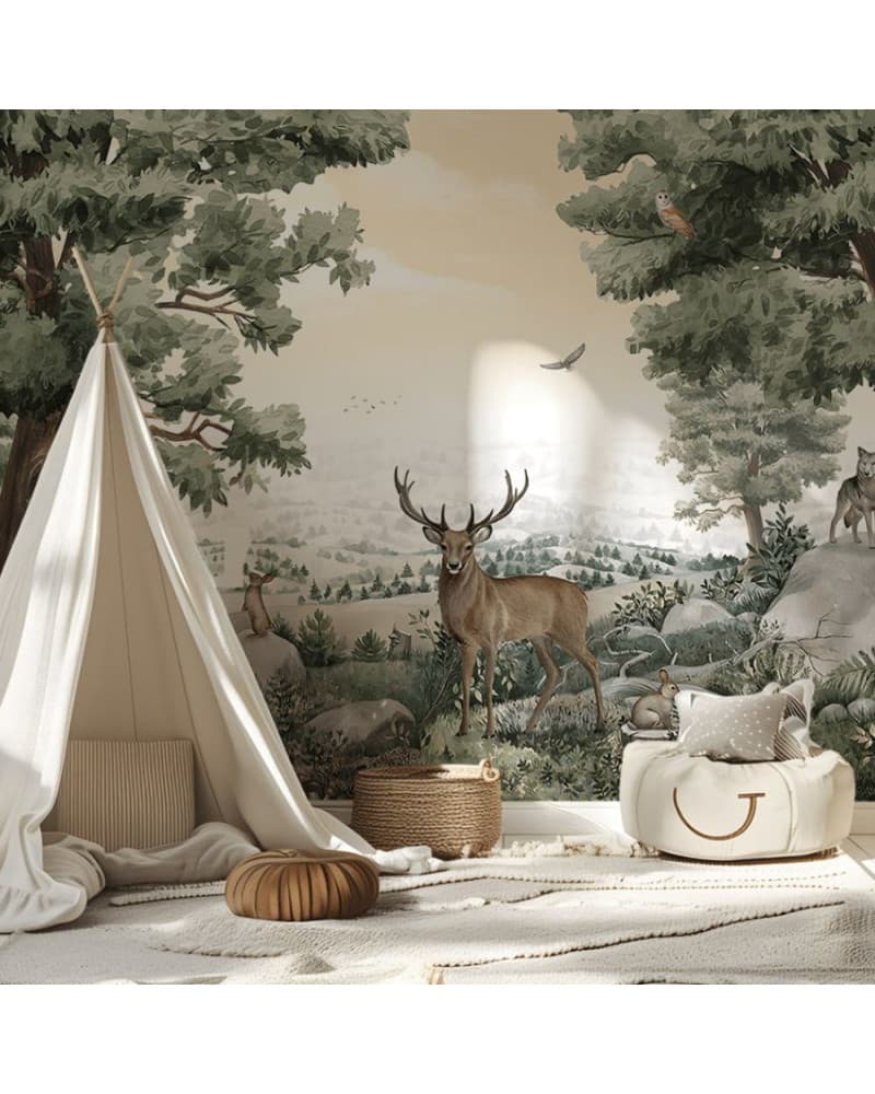 Papier peint enfant Forest Vista