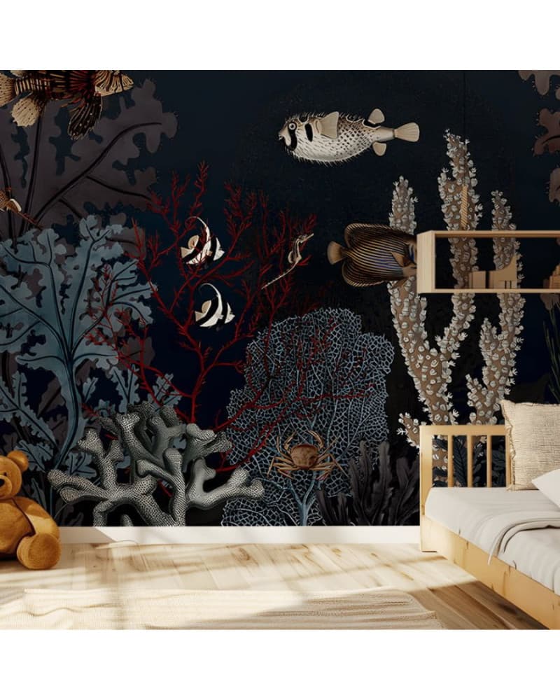 Papier peint enfant Roaring reef -blue