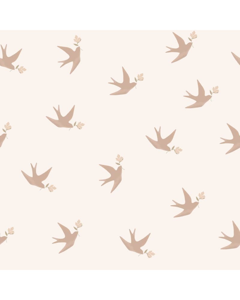 Papier peint enfant - les hirondelles - Lilipinso