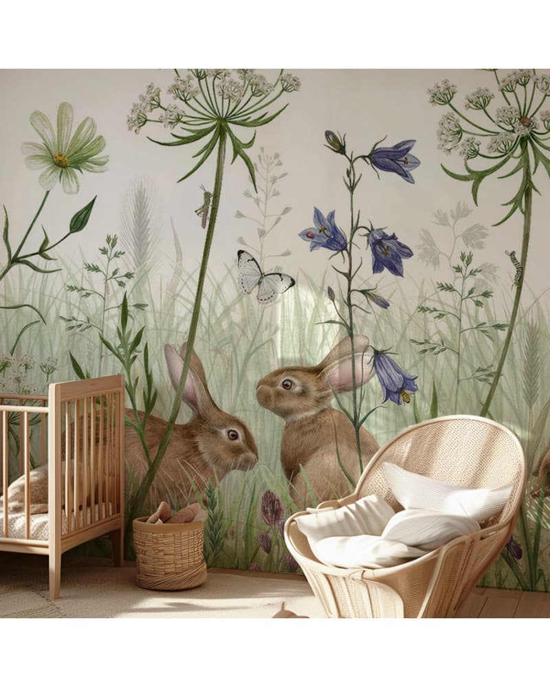 Papier peint enfant In the Undergrowth - kikki belle