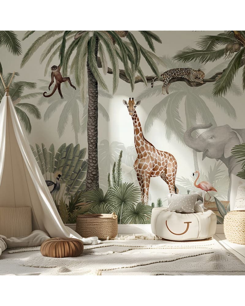 Papier peint enfant Tropical Jive