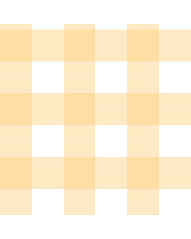 Papier peint enfant Ă carreaux - jaune