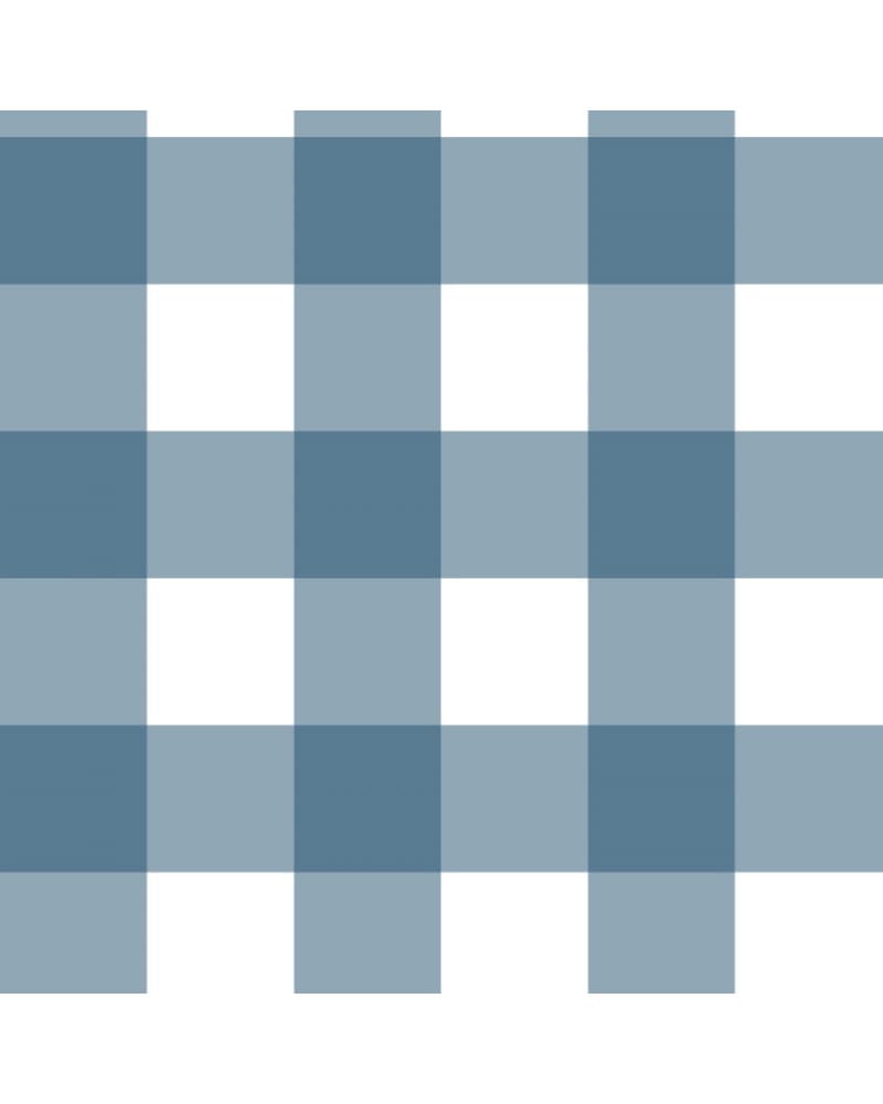 Papier peint enfant Ă carreaux - bleu marine