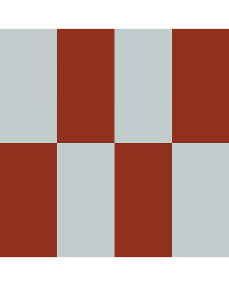 Papier Peint Enfant – Rayures Alternées Bleu et Rouge Vintage