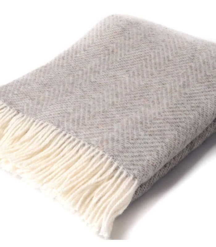 Plaid Naturel Chevron Beige