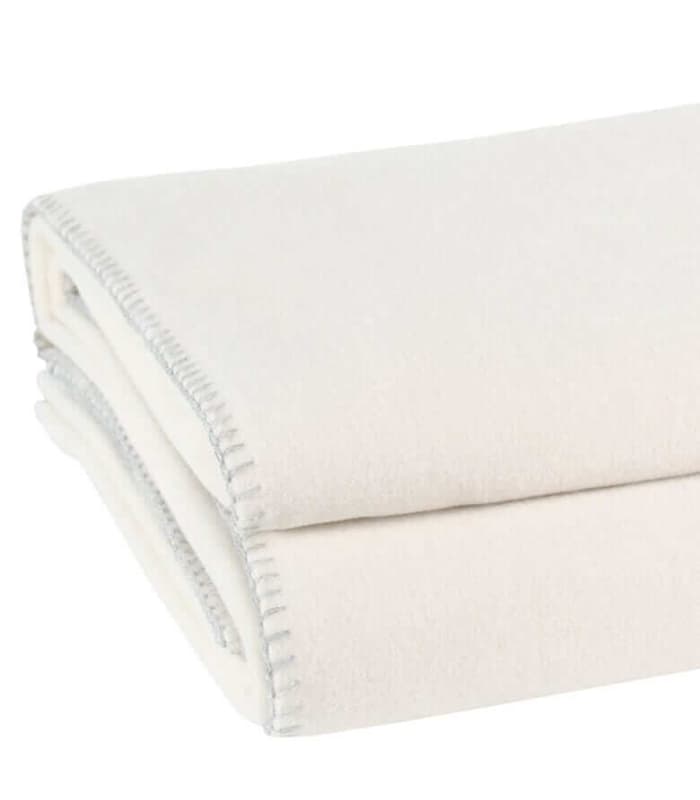 Couverture Polaire Luxe Blanc cassé 220 X 240 cm