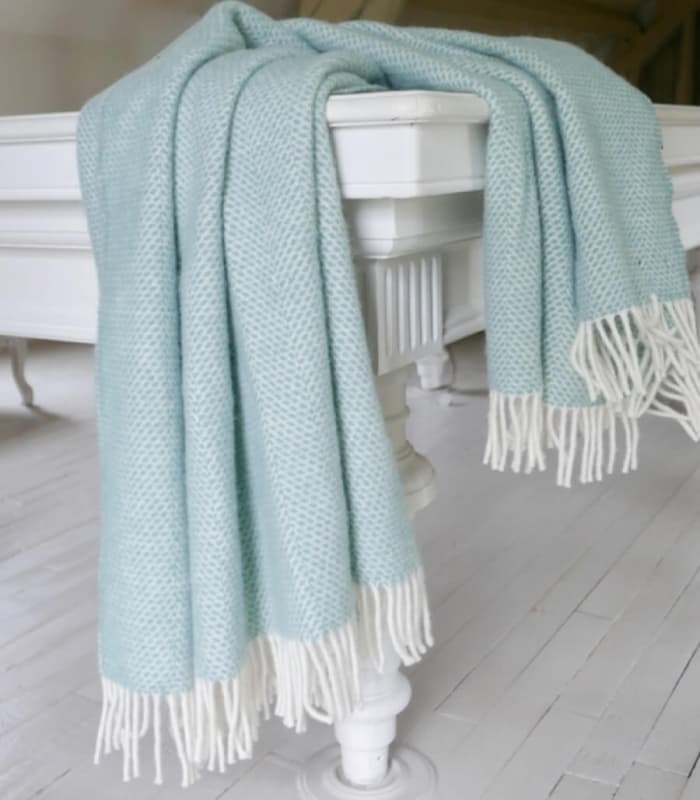 Plaid Laine Beehive Vert 150 X 183 cm