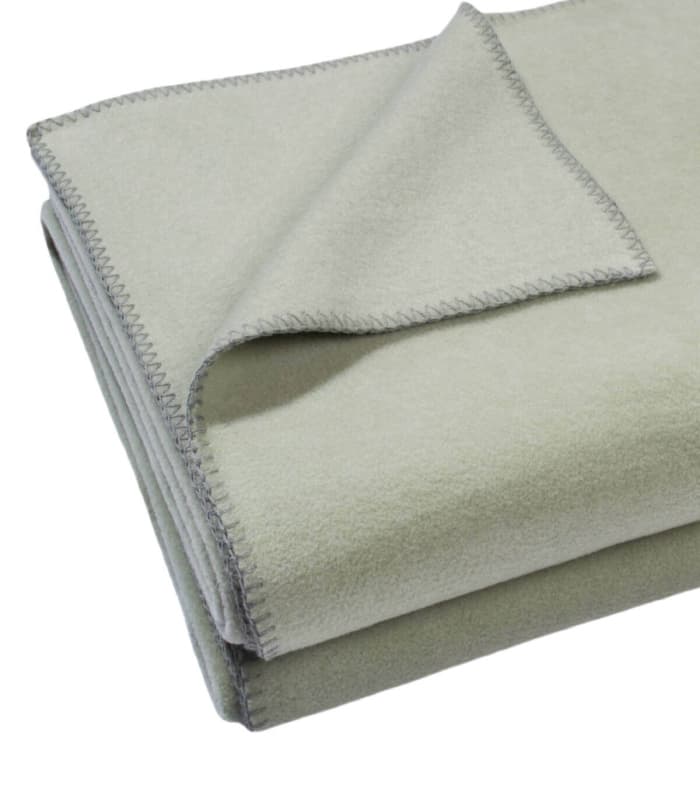 Plaid Polaire Luxe Vert d'eau 110 X 160 cm