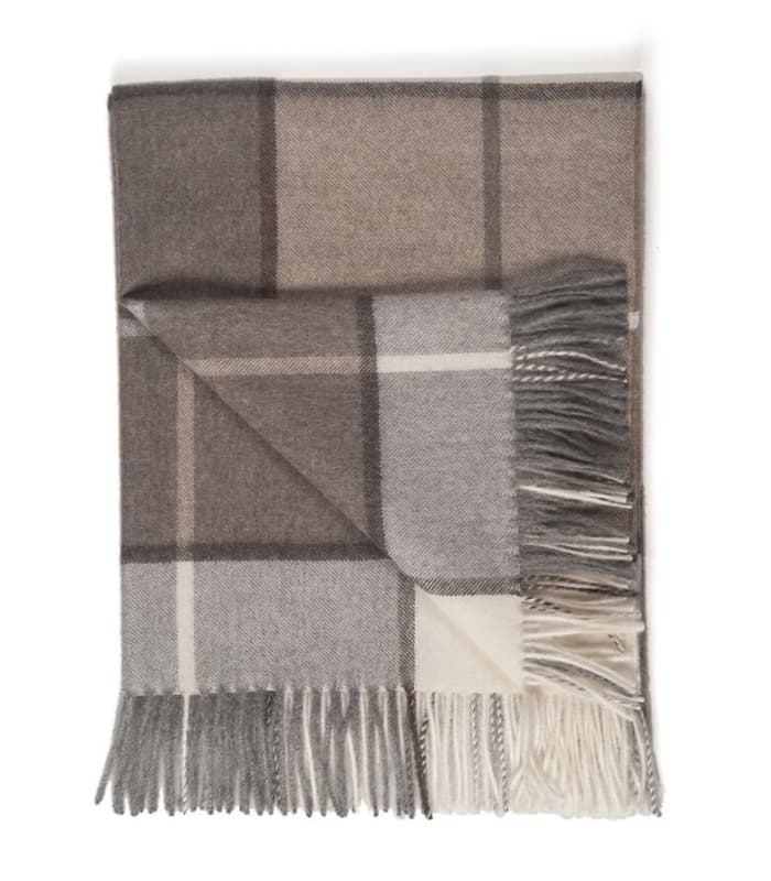 Plaid Laine Alpaga Luxe Hacienda Chocolat 130 X 180cm