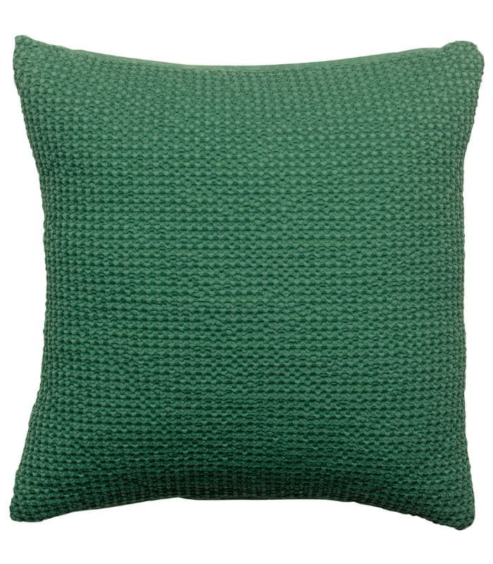 Coussin Coton MAIA Vert Epicéa - Choix de Tailles 45 X 45 cm