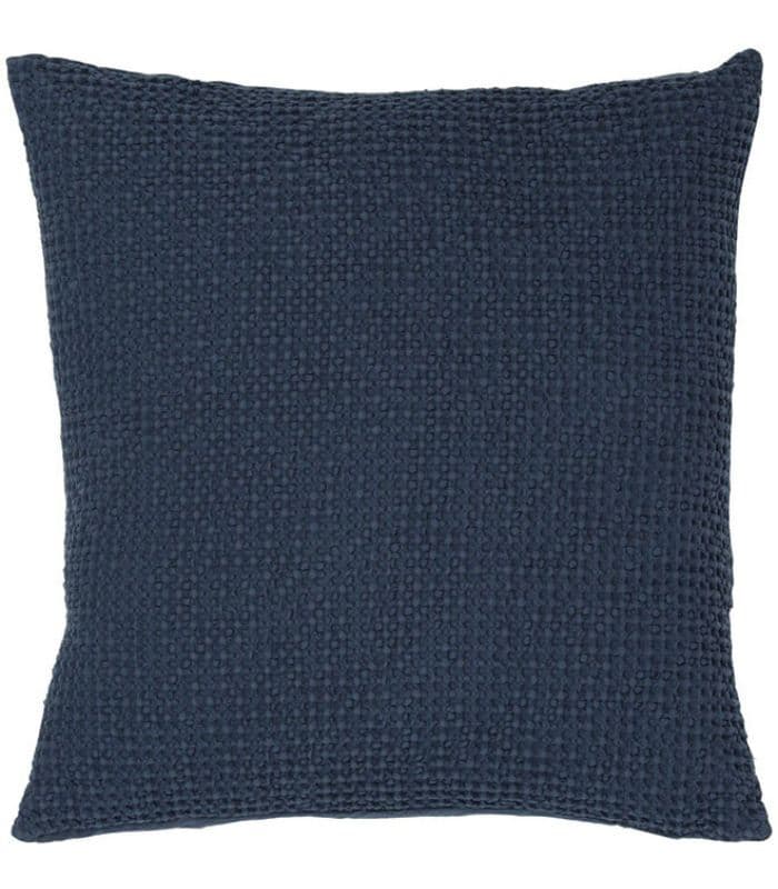 Coussin Coton MAIA Bleu Marine - Choix de Tailles 45 X 45 cm