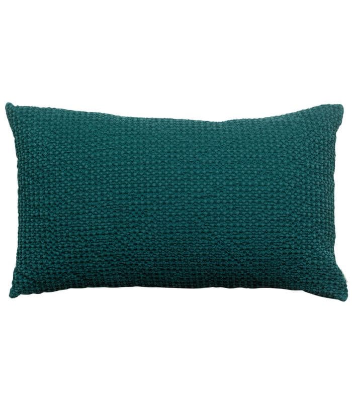 Coussin Coton MAIA Vert Canard - Choix de Tailles 30 X 50 cm
