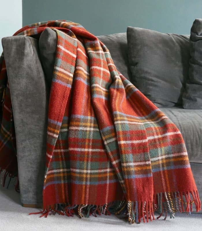 Plaid Pure Laine Écossais Antique Royal Stewart 150 X 183 cm