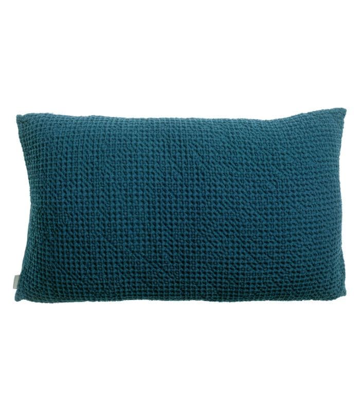 Coussin Coton MAIA Bleu Indigo - Choix de Tailles 30 X 50 cm