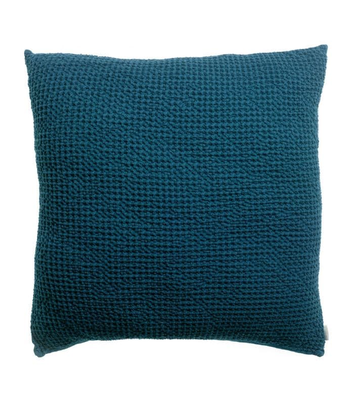 Coussin Coton MAIA Bleu Indigo - Choix de Tailles 45 X 45 cm