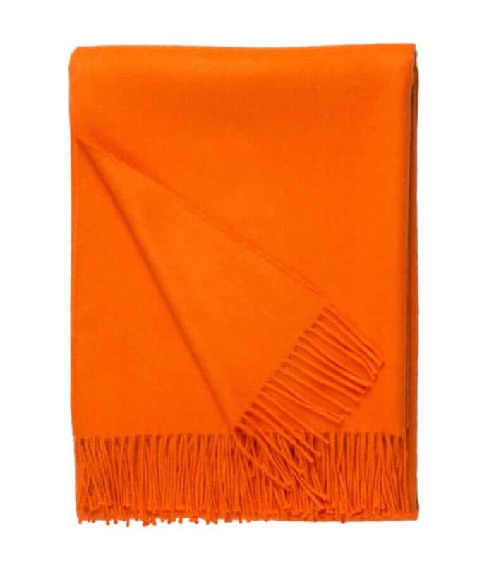 Plaid Laine Alpaga Luxe Paola Orange