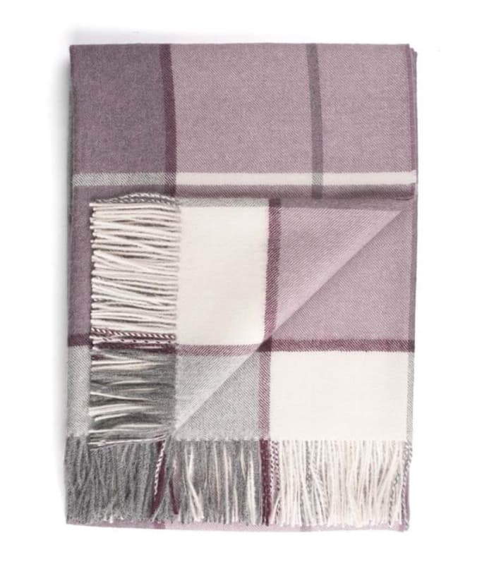 Plaid Laine Alpaga Luxe Hacienda Mauve 130 X 180cm