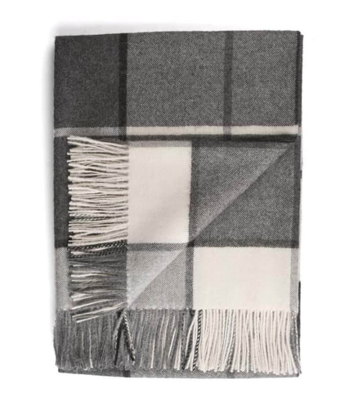 Plaid Laine Alpaga Luxe Hacienda Gris 130 X 180cm