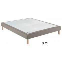 EPEDA NOYER - SOMMIER DOUBLE TAPISSIER 2 X 80 X 200CM