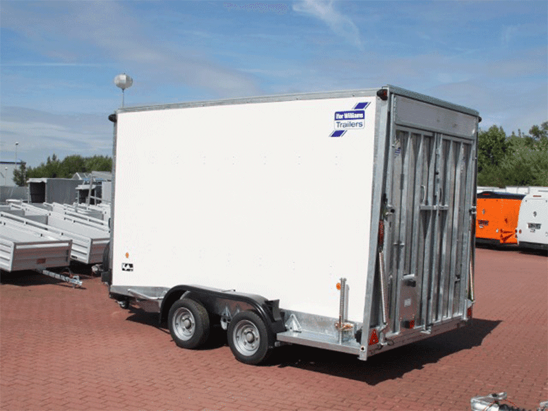 Ifor Williams Kofferanhänger BV 126G 364x173cm H:214cm 3,5t|Klappenkombi|