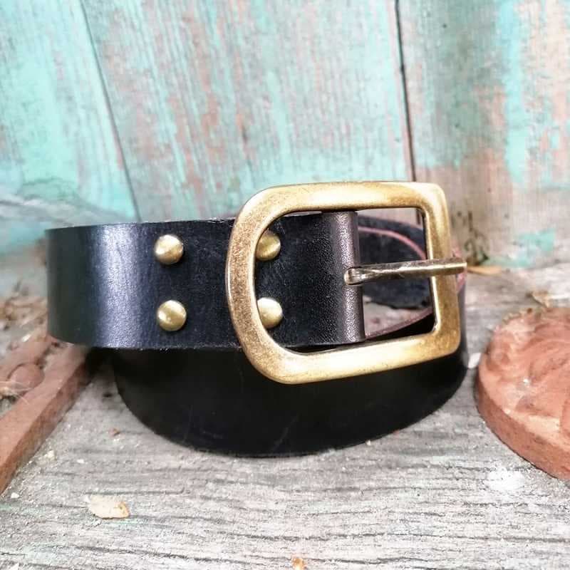 Ceinture Femme intemporelle Lilou - Noire 100 cm