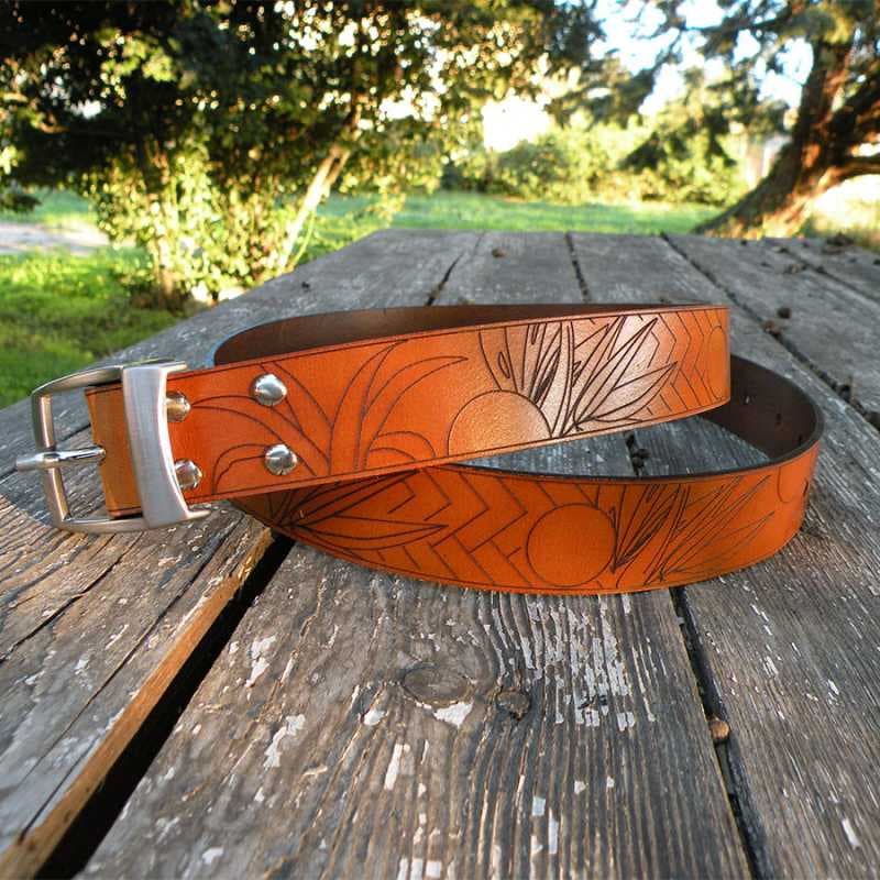 Ceinture Homme 'MIAMI' - Couleur Fauve 90 cm
