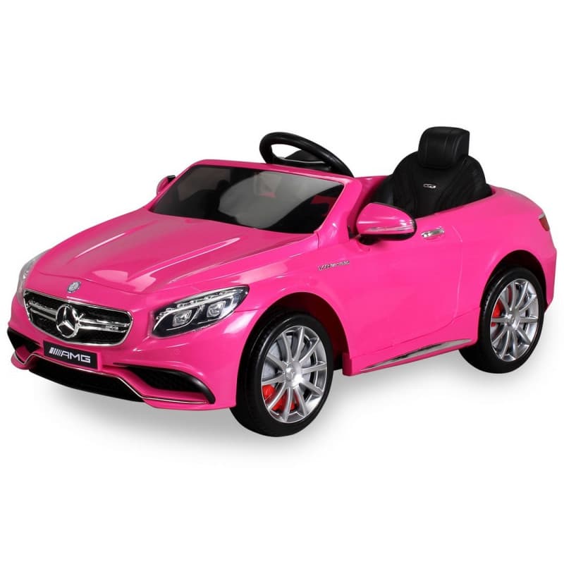 Mercedes-Benz S63 AMG Voiture électrique Pour enfant 12 Volts Rose Alu