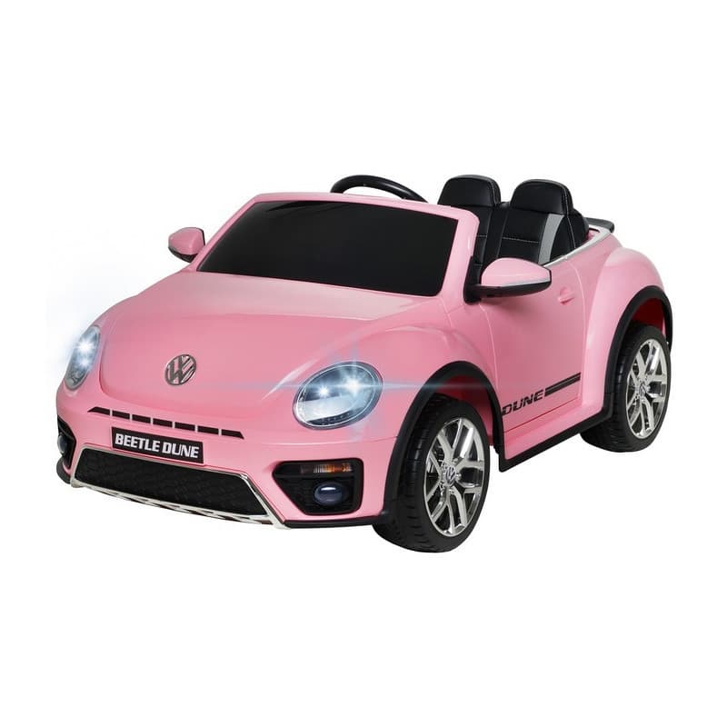 Volkswagen Beetle Dune Rose12 Volts Electrique pour enfant avec télécommande parentale