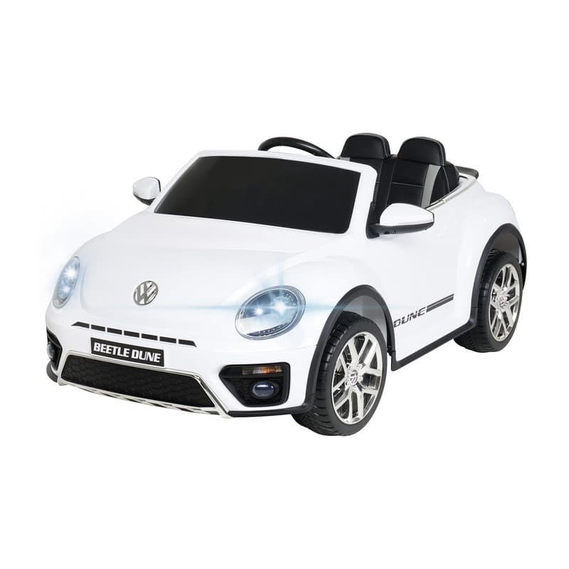 Volkswagen Beetle Dune Blanche 12 Volts Electrique pour enfant avec télécommande parentale