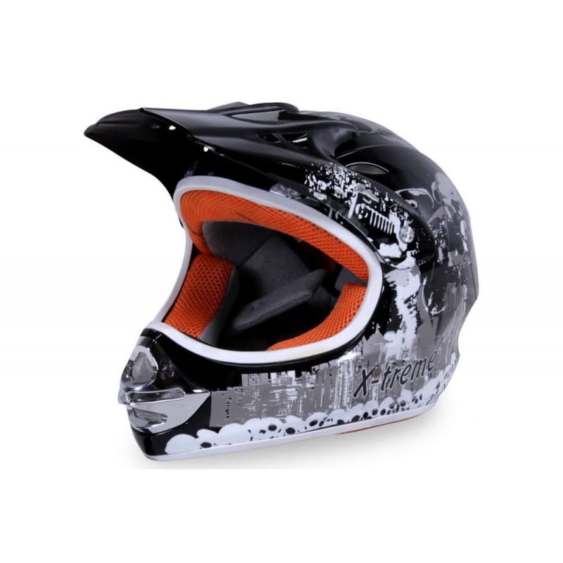 Casque Cross X-Treme Noir Pour enfant L: 55 - 56 cm